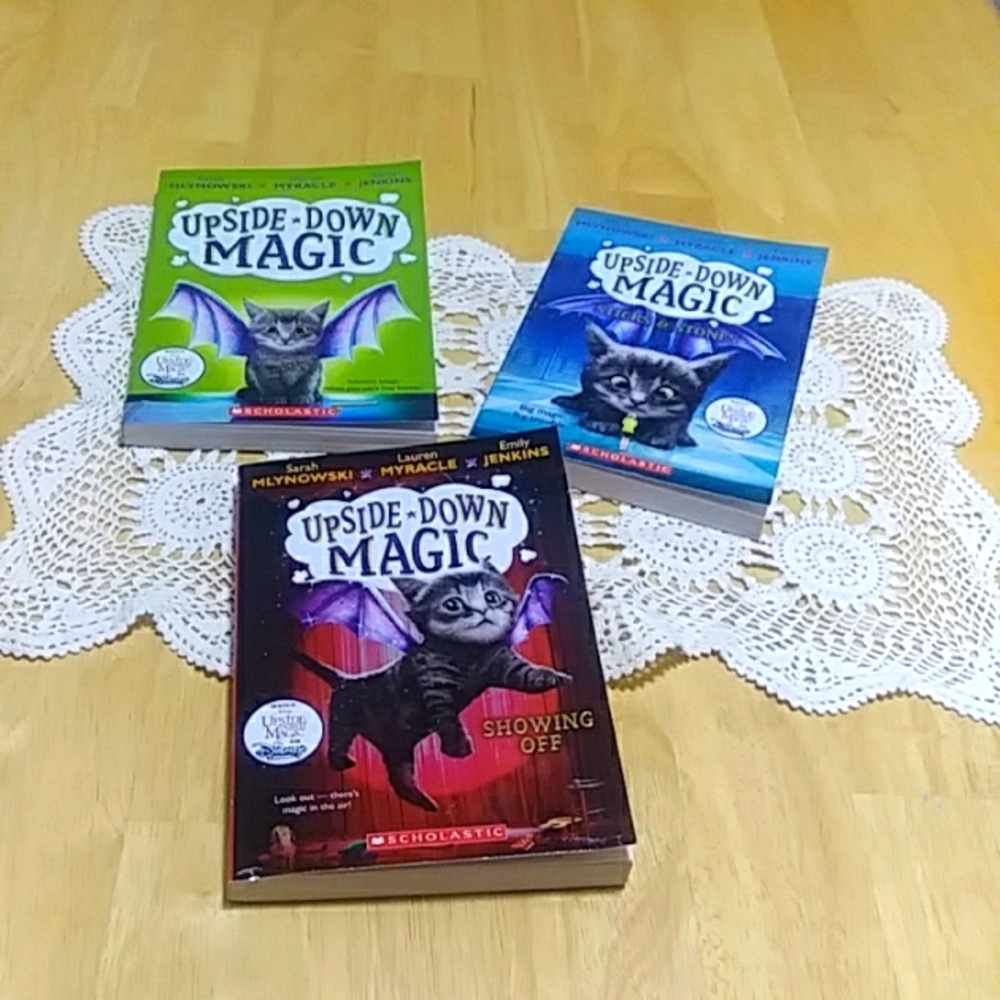 Middle Grade Kid's book bundle - Upside Down Magic series 1, 2, 3